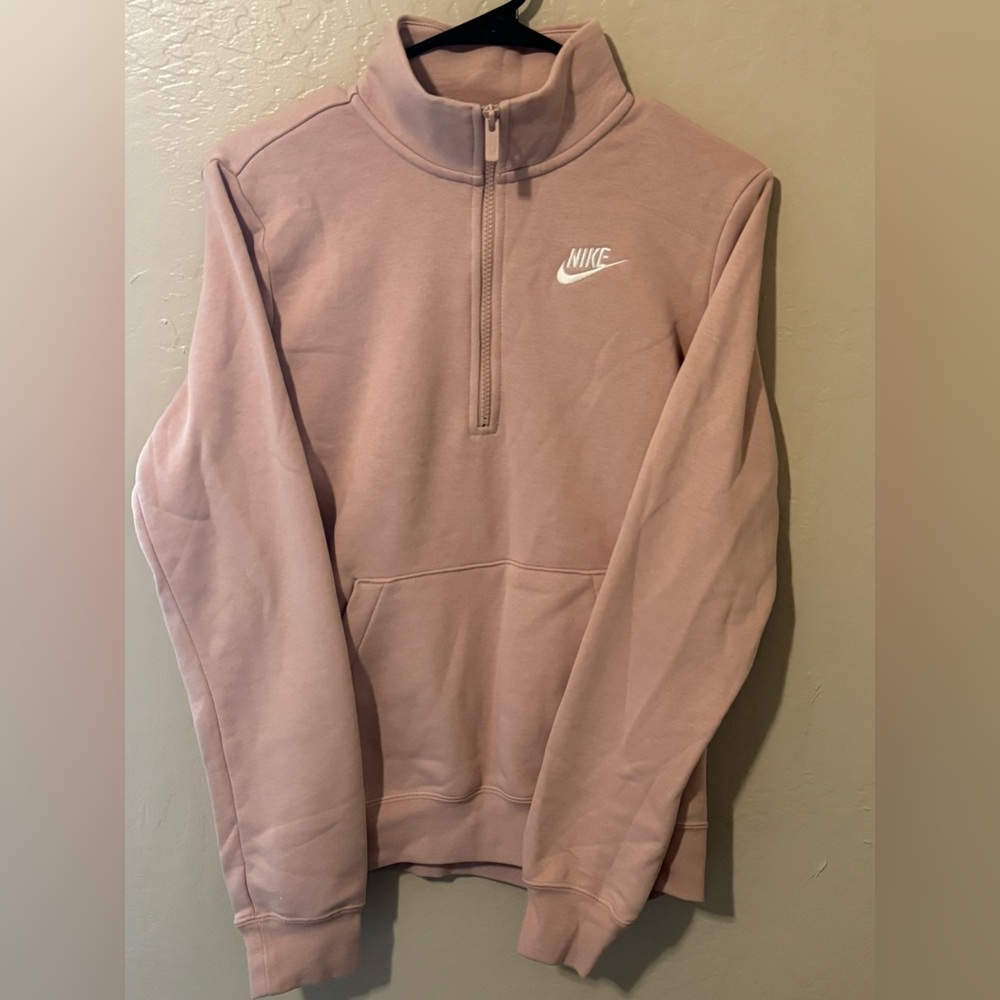 Nike Pink Half Zip Sweater
